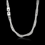 Irregular Wavy Stainless Steel Snake Chain