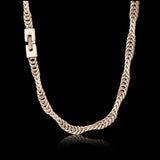 Irregular Wavy Stainless Steel Snake Chain