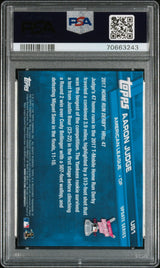 Tarjeta de béisbol RC Aaron Judge #US1 Rookie de Topps Update 2017, PSA 10 Gem Mint
