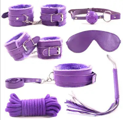 7-Piece Plush Bondage Adult Toy Set - Lootquake