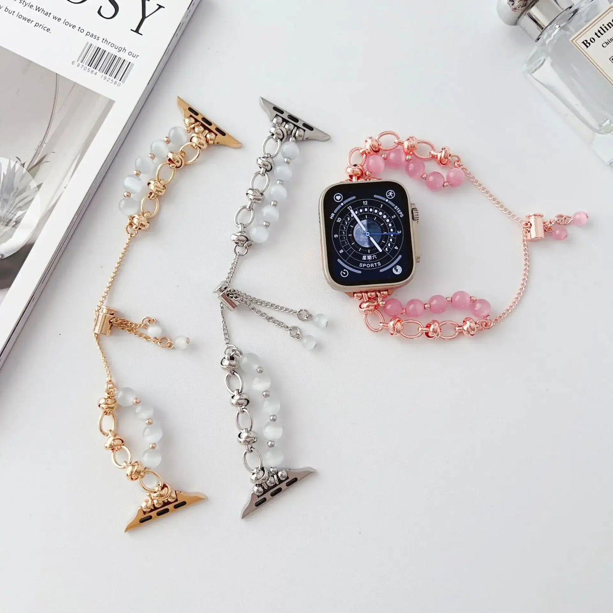 Wristband Buckle Bead Ornament Strap for Watches - Lootquake