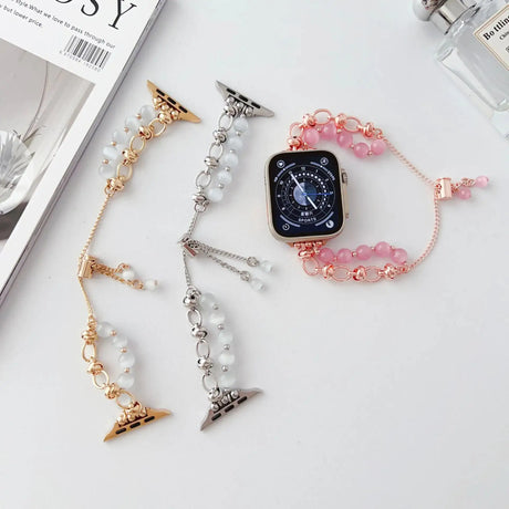 Wristband Buckle Bead Ornament Strap for Watches - Lootquake