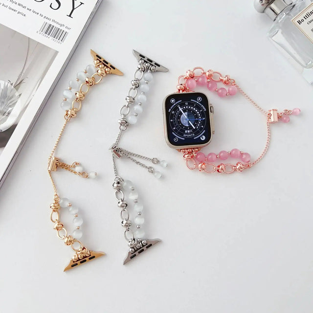 Wristband Buckle Bead Ornament Strap for Watches - Lootquake