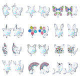 NEWITIN 12 Pairs Clip On Earrings for Women Cute Earrings Crystal Earrings Pearl Earrings Charming Fashion Earrings Non Piercing Clip on Earrings for Women - Lootquake