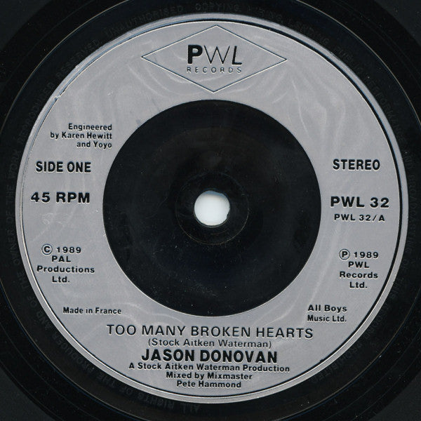 Too Many Broken Hearts | Near Mint (NM) Near Mint (NM)