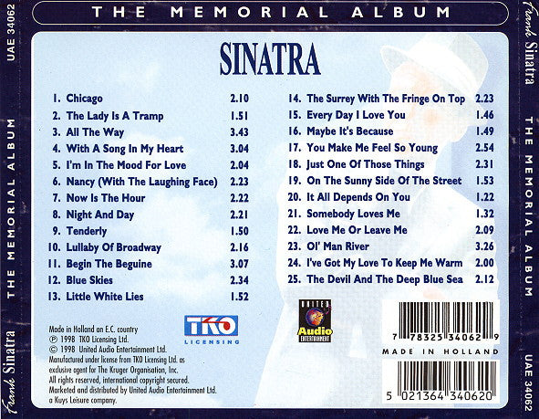 The Memorial Album (BLACK DISC CD) | Excellent (EX) Excellent+ (EX+)