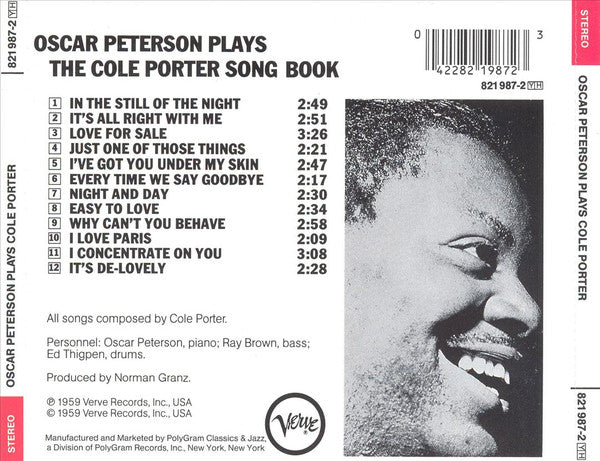 Oscar Peterson Plays The Cole Porter Songbook (CD) | Near Mint- (NM-) Near Mint (NM)