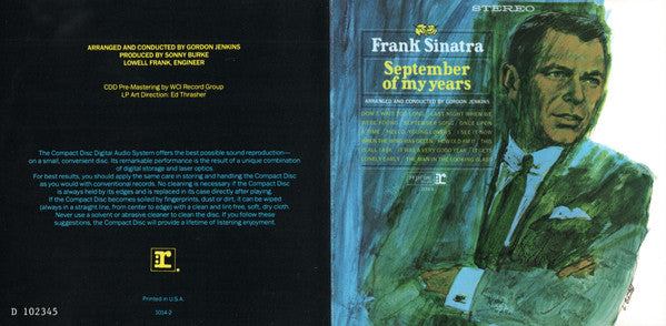 September Of My Years (CD) | Near Mint (NM) Near Mint (NM)