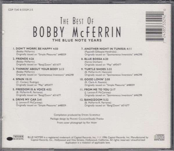 Lo mejor de Bobby McFerrin (CD) | Casi nuevo (NM) Casi nuevo (NM)
