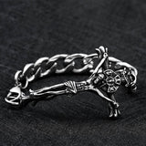 Jesus' Suffering Cross Stainless Steel Bracelet