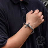 Jesus' Suffering Cross Stainless Steel Bracelet