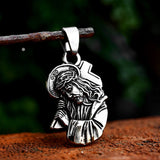 Jesus Head Stainless Steel Christian Pendant