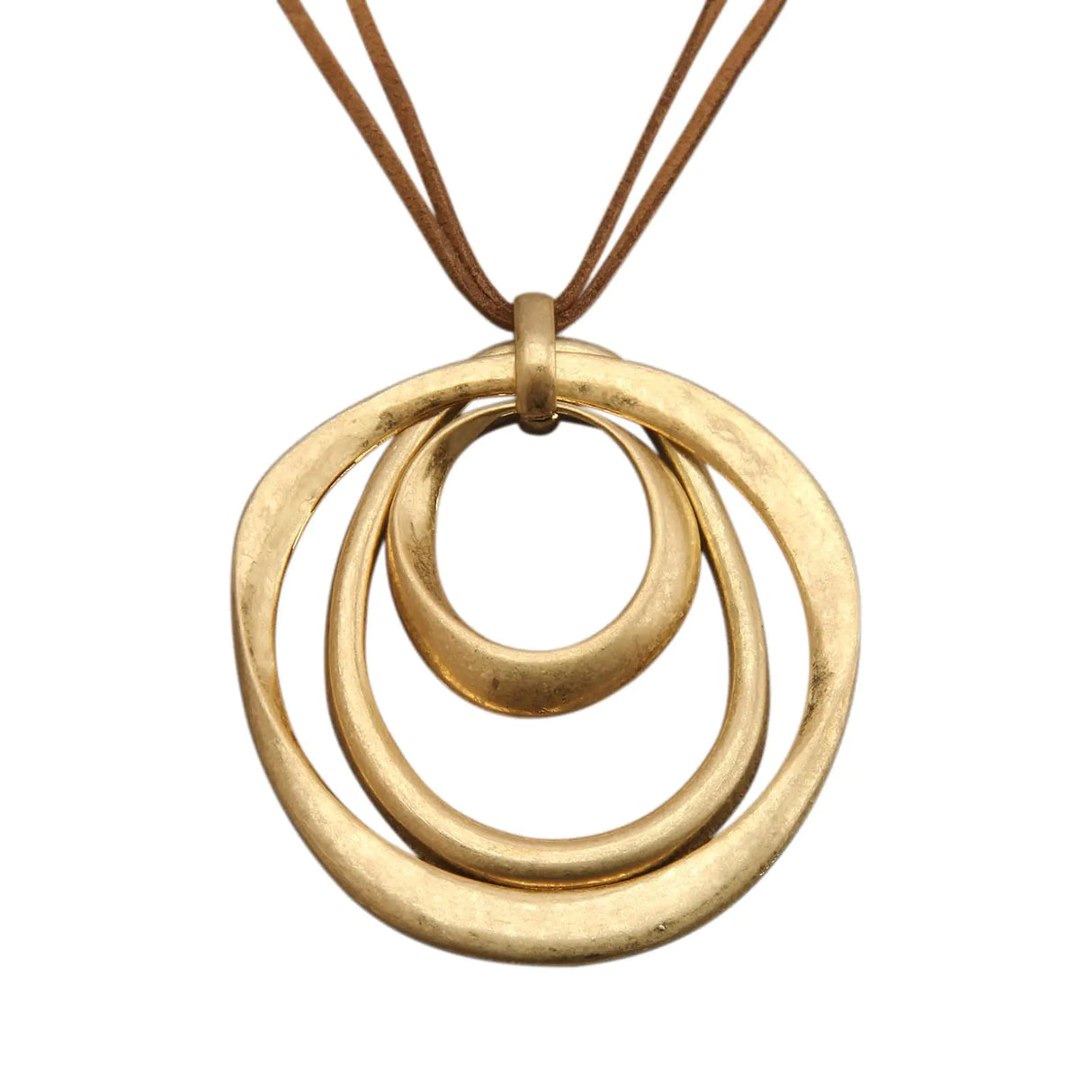 joymiao Large Pendant Necklace Chunky Boho Necklaces for Women Long Brown Necklace Leather Necklaces for Women Hippie Jewelry - Lootquake