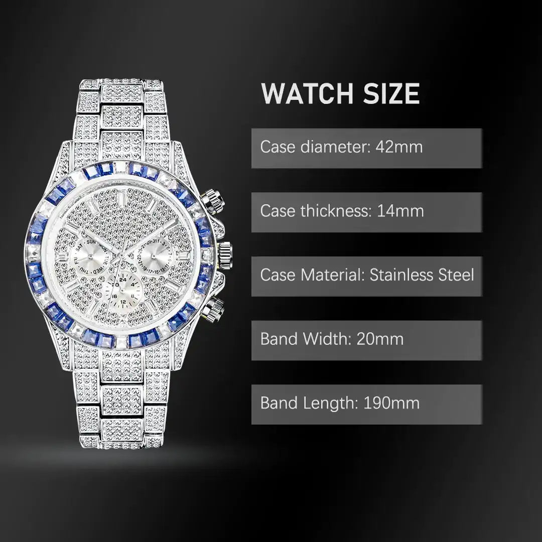 Diamond Calendar Watches - Lootquake