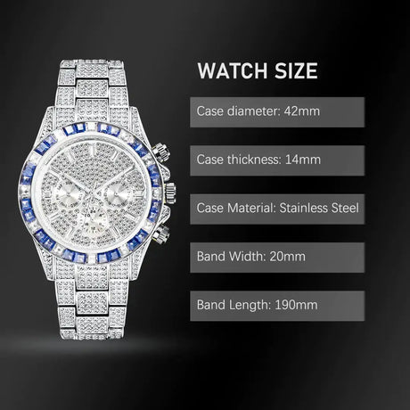 Diamond Calendar Watches - Lootquake
