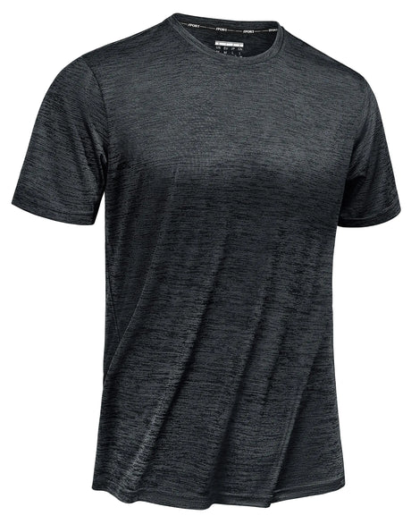 TACVASEN Tee Shirts for Men Athletic Shirt Jogging Shirt Workout Shirts Fitness T Shirts for Men Quick Dry Tee Shirt Crew Neck Black Muscle Shirts - Lootquake