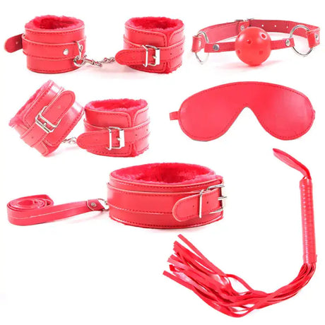 7-Piece Plush Bondage Adult Toy Set - Lootquake
