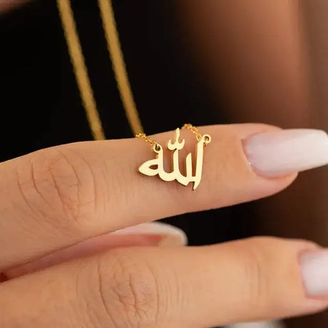 Personalized Letter Love God Patience in Arabic Necklaces Women - Lootquake