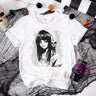 Kawaii Goth Girl Round Neck Short Sleeve T-shirt