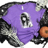 Kawaii Goth Girl Round Neck Short Sleeve T-shirt