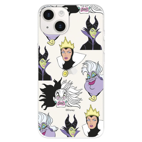 Case Compatible with iPhone 15 Official Disney Villains to Protect Your Mobile Phone Transparent Flexible Silicone Case with Official Licensed Disney Villains - Lootquake