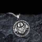 King Of Gods Stainless Steel Viking Pendant