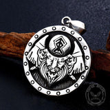King Of Gods Stainless Steel Viking Pendant