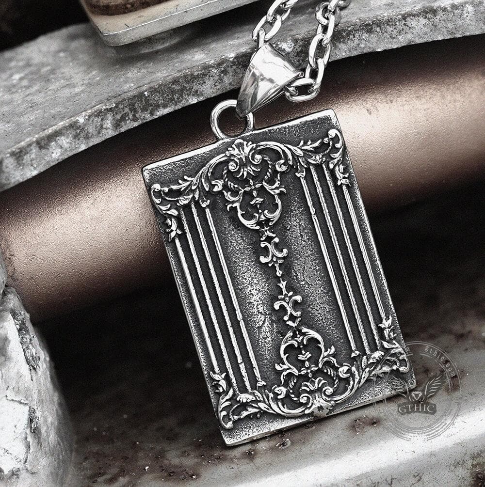 Colgante de póker de acero inoxidable con el Rey de Picas