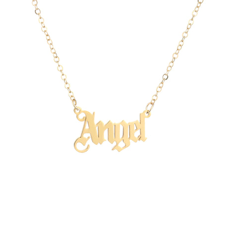 Gold Stainless Steel "Angel" and "Princess" Necklaces - Lootquake