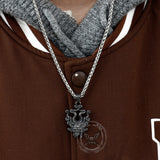 Kraken Octopus Stainless Steel Skull Pendant