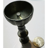 Late 19th Century Dark Pewter Fluted Miniature Goblet Collectible