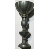 Late 19th Century Dark Pewter Fluted Miniature Goblet Collectible