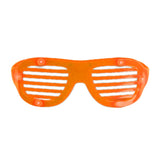 LED Hip Hop Shutter Shades Sunglasses Orange-0