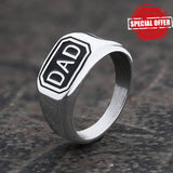 Letters DAD Stainless Steel Ring