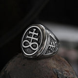 Leviathan Cross Stainless Steel Ring