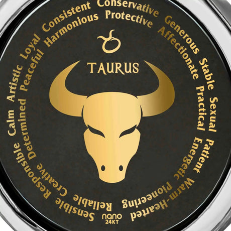 Taurus Necklaces for Lovers of the Zodiac 24k Gold Inscribed - Lootquake