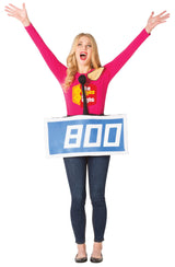 Adults The Price Is Right Blue Contestant Row Costume