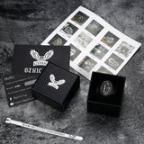 Lighthouse Hourglass Stainless Steel Marine Ring