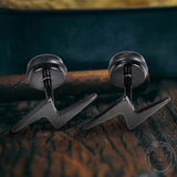 Lightning Stainless Steel Stud Earring