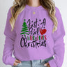 "Just A Girl Who Loves Christmas" Round Neck Sweatshirt