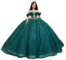 Mouccy Glitter Dark Green Quinceanera Dresses Ball Gown Tulle Beaded Prom Dresses Glitter Pearly Sweet15 16 Birthday Dresses for Teens 6 - Lootquake