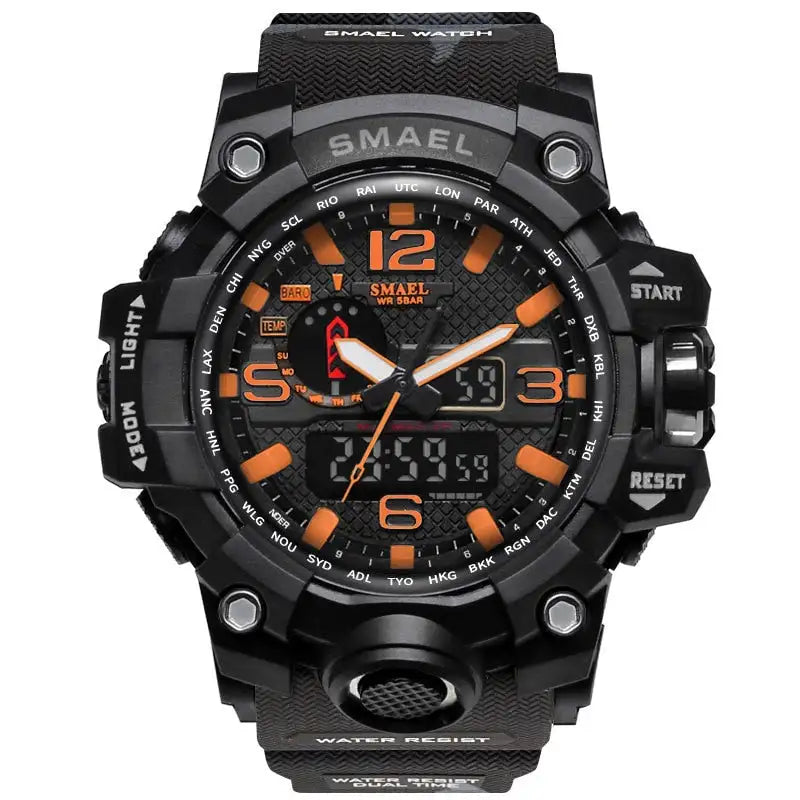 SMAEL Brand Men Sports Watches Dual Display - Lootquake