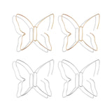 Gold Butterfly Hoop Earrings for Women Purple Butterfly Dangle Earrings Pink Crystal Butterfly Earrings Gold Butterfly Stud Earrings Jewelry for Women - Lootquake