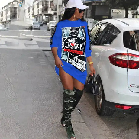 Winter Cartoon Print Dresses - Lootquake