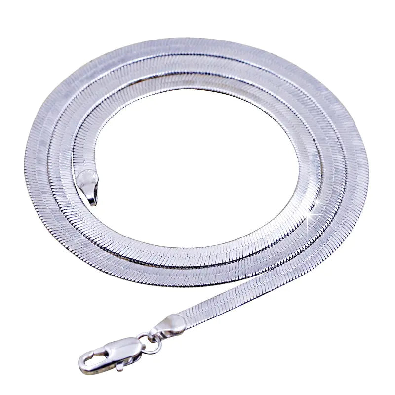 Snake Chain Platinum Plated Men`s Necklaces - Lootquake