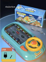 Children's Driving Simulation Toys Puzzle Electric Desktop Game Console - Lootquake