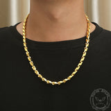Mechanical Dragon Bone Chain Stainless Steel Necklace
