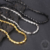 Mechanical Dragon Bone Chain Stainless Steel Necklace