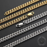 Miami Cuban Stainless Steel Choker Chain Necklace