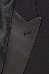 "Milan" Black Tuxedo Jacket Peak (Separates)